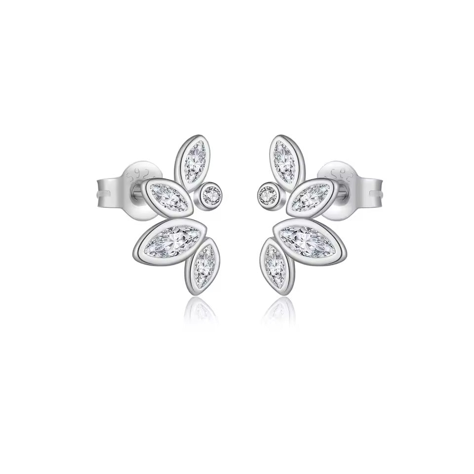 Irregular Zircon Stud Earrings