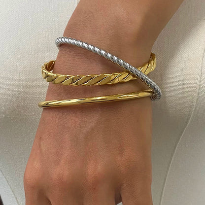 Twist Cuff Bracelet Set