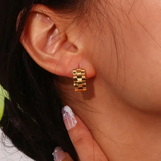 Watchlink Huggies Earrings