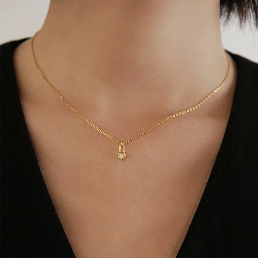 Heart Padlock Necklace